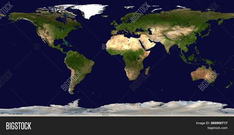 World's Map. Satellite Image & Photo (Free Trial) | Bigstock