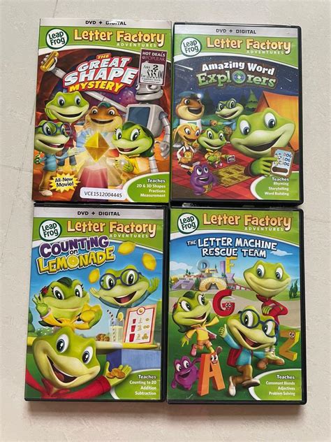 Leapfrog letter factory dvd, Hobbies & Toys, Music & Media, CDs & DVDs ...