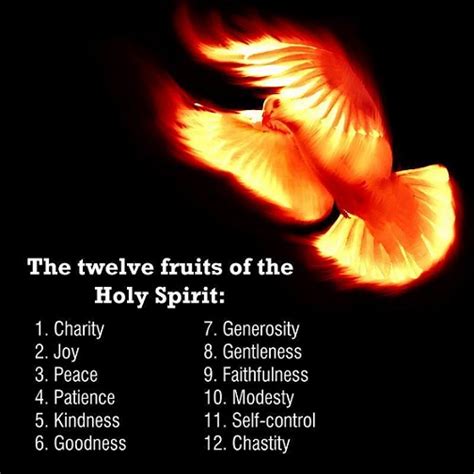 12 Fruits of Holy Spirit