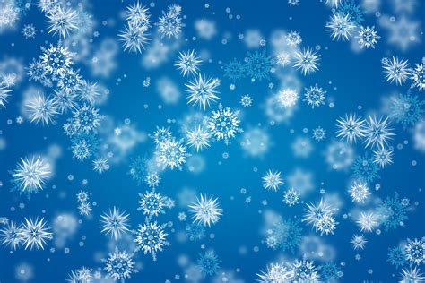 Blue winter snowflakes background PSD - PSDgraphics