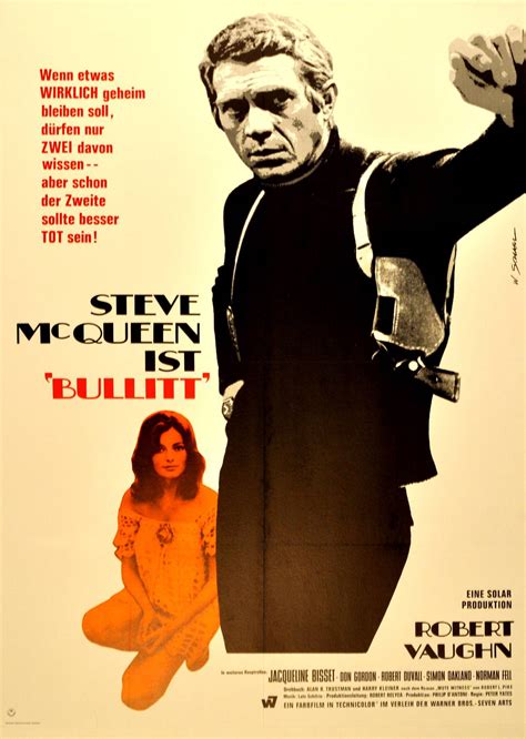 Bullitt: Original Film Poster For The Award Winning Movie Starring ...