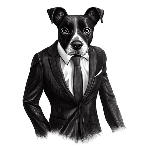 Dog in a Business Suit · Creative Fabrica