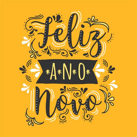 Feliz Ano Novo Lettering Vector 268368 Vector Art at Vecteezy