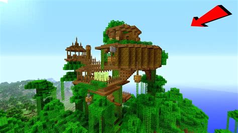 Minecraft: How To Build a JUNGLE Village / TreeHouse Tutorial [ How to ...