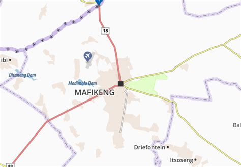 MICHELIN Mafikeng map - ViaMichelin