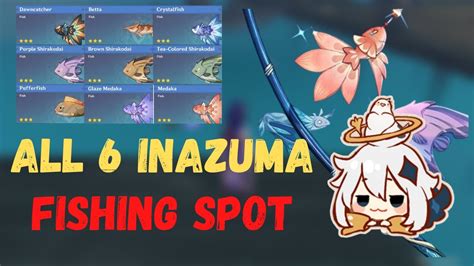 ALL 6 Inazuma Fishing Spots | Genshin Impact - YouTube