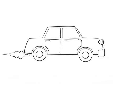 Car Drawing Easy Cartoon Car Drawing Cool Car Drawings Car Cartoon ...