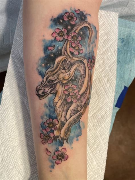 Falkor tattoo by Rachel at True Blue Tattoo in Austin, TX : r/tattoos