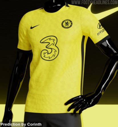 Chelsea 2021/22 yellow away kit potential design emerges