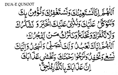 Is Dua Qunoot Compulsory In Witr - detroit-federation-teacher-fw3v