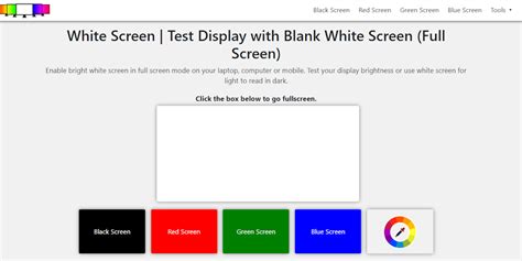 White Screen Test - Product Information, Latest Updates, and Reviews ...