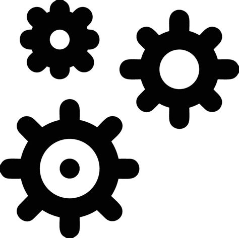 Gear setting symbol icon vector image. Illustration of the industrial ...