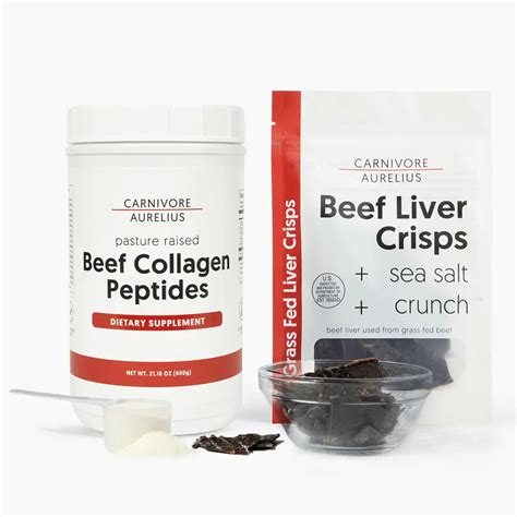 Nature's Original Superfoods Bundle: Beef Liver Crisps + Pure Collagen ...