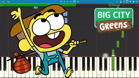 Big City Greens Theme Song Intro - Piano Tutorial Chords - Chordify