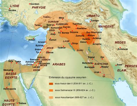 Old Testament Assyria Map