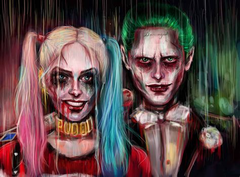 Harley Quinn Joker Painting Artwork 4k 5k, HD Artist, 4k Wallpapers ...