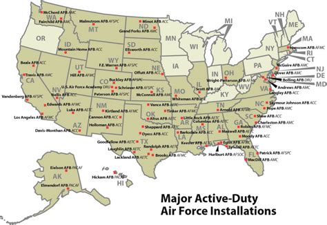 Military Bases By State Map - Printable Map