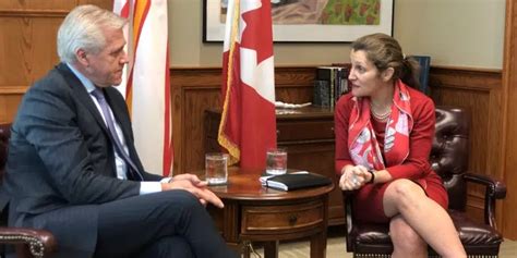 Deputy PM Chrystia Freeland Meets with Premier Ball | VOCM