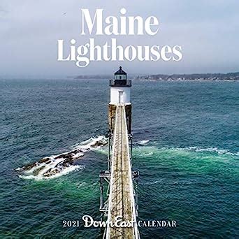 2021 Maine Lighthouse Calendar: Down East Magazine: 9781944094140 ...