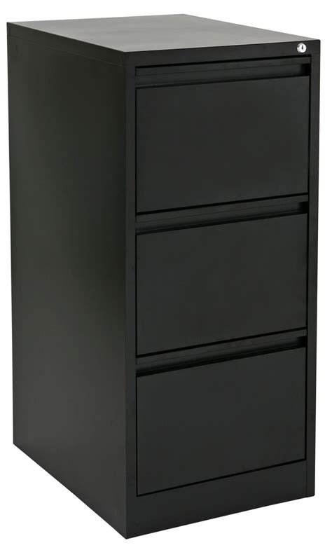 Buy Proceed Lockable Filing Cabinet 3 Drawer - Black at Mighty Ape NZ