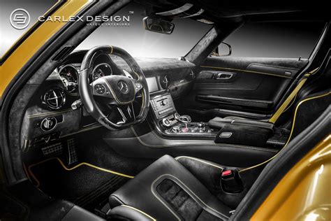 SLS AMG Black Series Interior Gets Drenched in Alcantara by Carlex ...