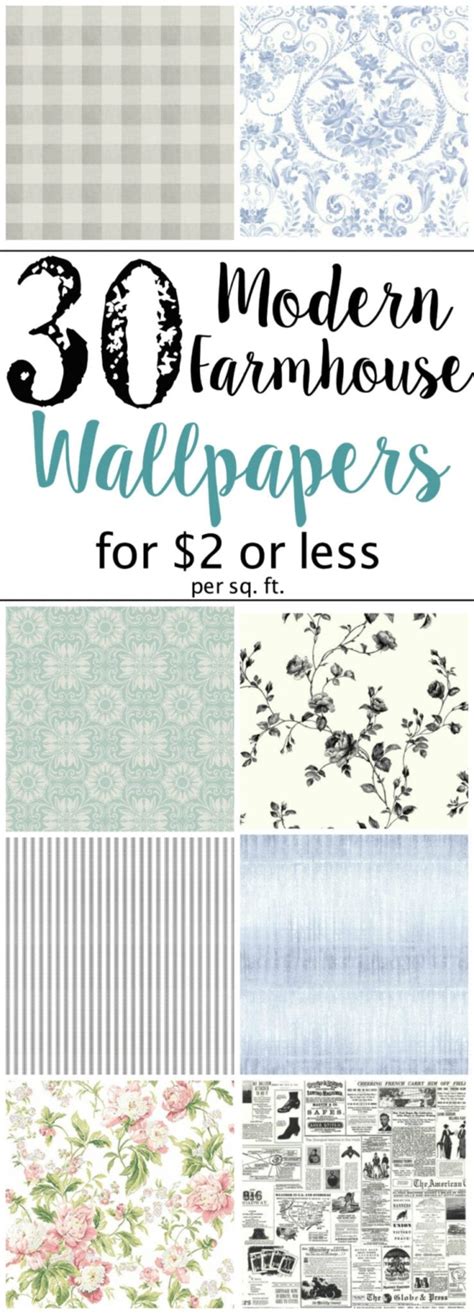 Best Modern Farmhouse Wallpaper Designs on a Budget - Bless'er House