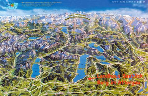 Map of Salzkammergut Austria, City Photo, Aerial, Map, Mountains ...