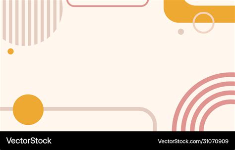 Geometric minimalist abstract background template Vector Image