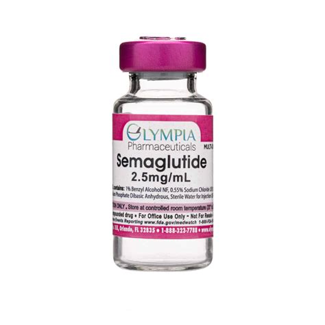 Semaglutide 2.5mg/mL | Weight Management | Olympia Pharmacy