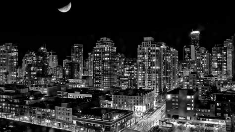 Black And White Vancouver City 4k Wallpaper,HD Photography Wallpapers ...