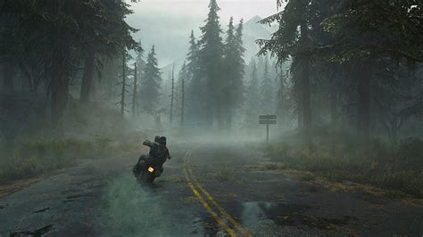 HD wallpaper: Days Gone, motorcycle, forest, mist, video games ...