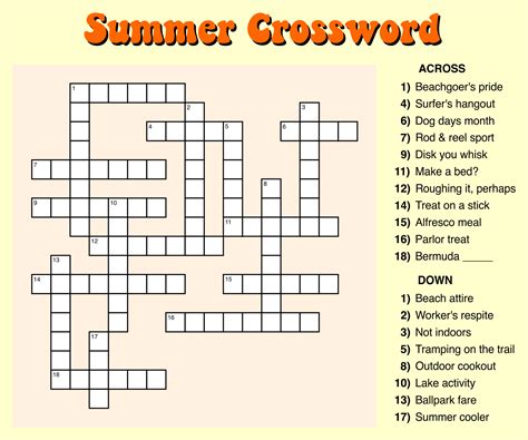 Crossword Puzzles Easy Printable - Printable Templates