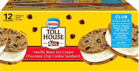 Nestle Toll House Ice Cream Sandwiches, 12 ct — Goisco.com