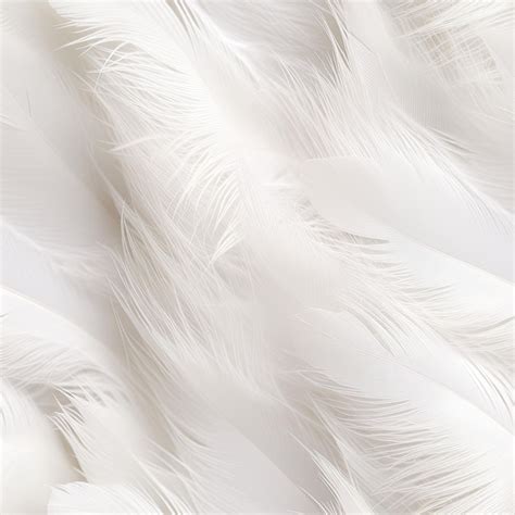 Closeup of a classic white feather texture | Premium AI-generated image