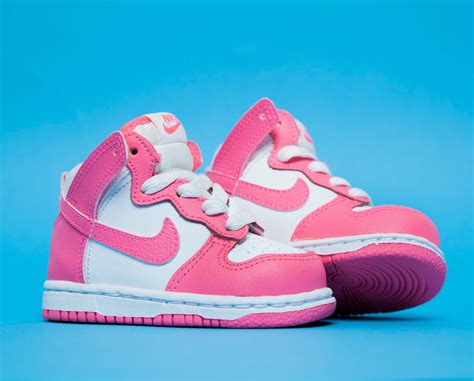 Tiny pink trainers are always cute. These Nike Dunk High trainers are ...