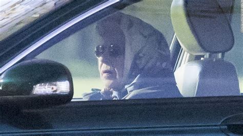 Queen Elizabeth II seen driving on Windsor estate after canceling ...