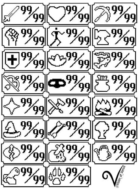 OSRS Skill Symbols and Plaques SVG and PNG Files Old School Runescape ...