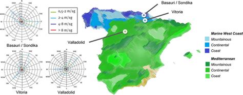 Distribution of the climatic zones in Spain (IGN Instituto Geogr?fico ...