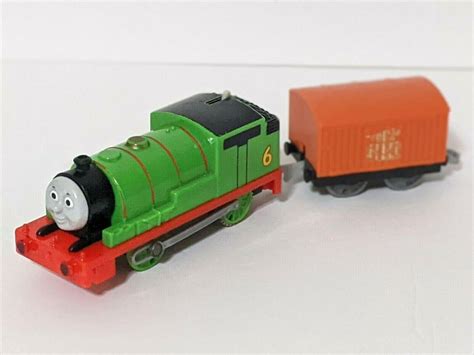 Thomas & Friends TrackMaster Percy & Mail Coach Motorized Train Engine ...