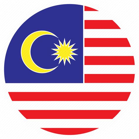 Asia, country, flag, malaysia, nation, round icon - Download on Iconfinder