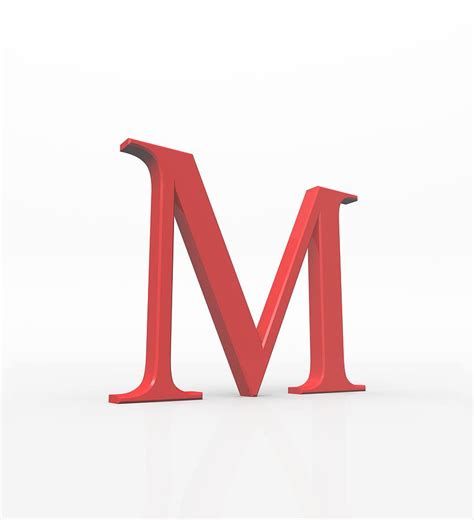 Greek Letter Mu, Upper Case Digital Art by David Parker - Pixels