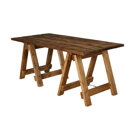 Rustic Trestle Table - Event Furniture by Tarren