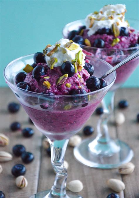 Blueberry Frozen Yogurt- Vegan | GF - Veggie World Recipes