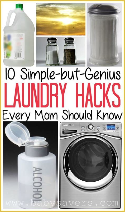 10 genius top laundry hacks every mom should know. Love these stain ...