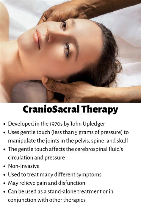 CranioSacral Therapy | Craniosacral therapy, Massage therapy techniques ...