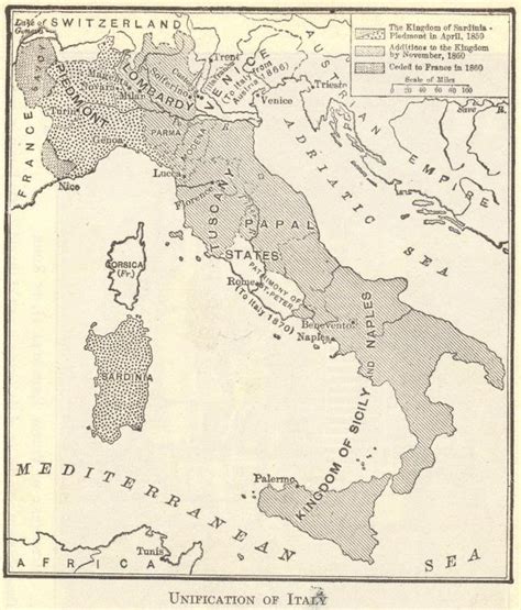 Unification of Italy Map | Student Handouts