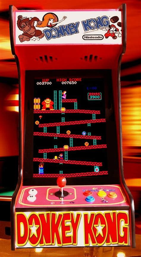 Arcade Machine Red Donkey Kong Tabletop with 60 Classic Games - Free ...