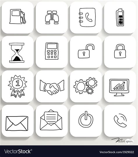 Application icons design set 3 Royalty Free Vector Image