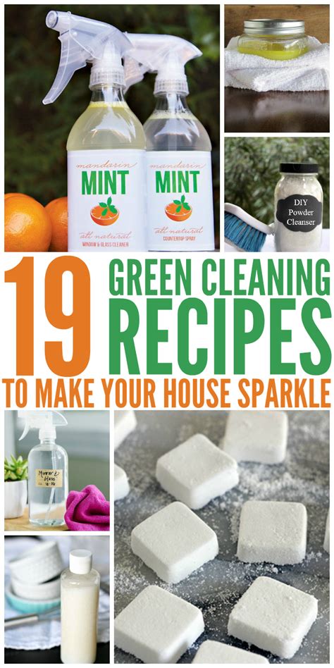 19 Green Cleaning Recipes to Make Your House Sparkle