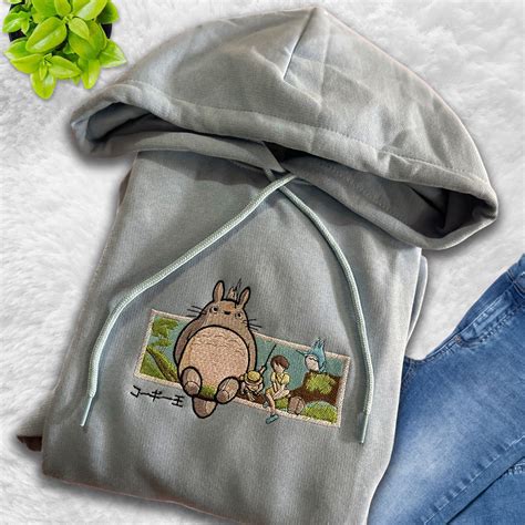 Embroidered MY NEIGHBOR TOTORO Sweatshirt Hoodie Tshirt - Etsy UK